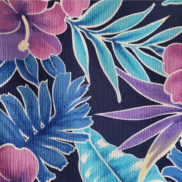 Vintage Floral Short Sleeve Button Down Shirt - Picture 4 of 5